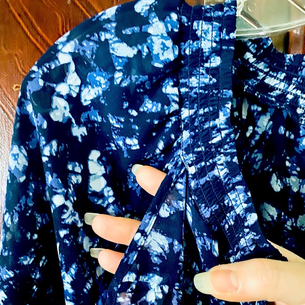 Sanctuary Blue Print Blouse